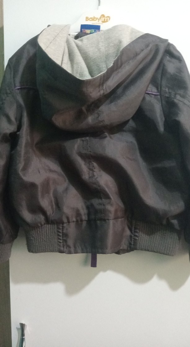 Mor Fermuarlı Erkek Çocuk Ceket - Görsel 4