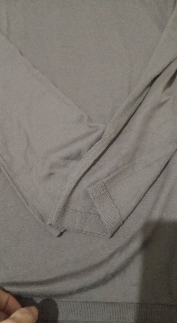 Gri Kadın Uzun Kollu Boğazlı Triko - Görsel 5