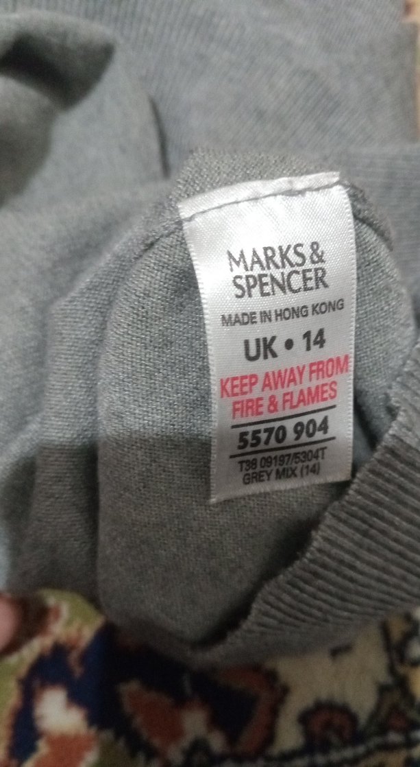 marks spenser Gri Kadın Boğazlı Triko Kazak - Görsel 5