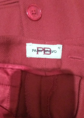 Kırmızı Kadın Uzun Ceketli Takım - Görsel 5