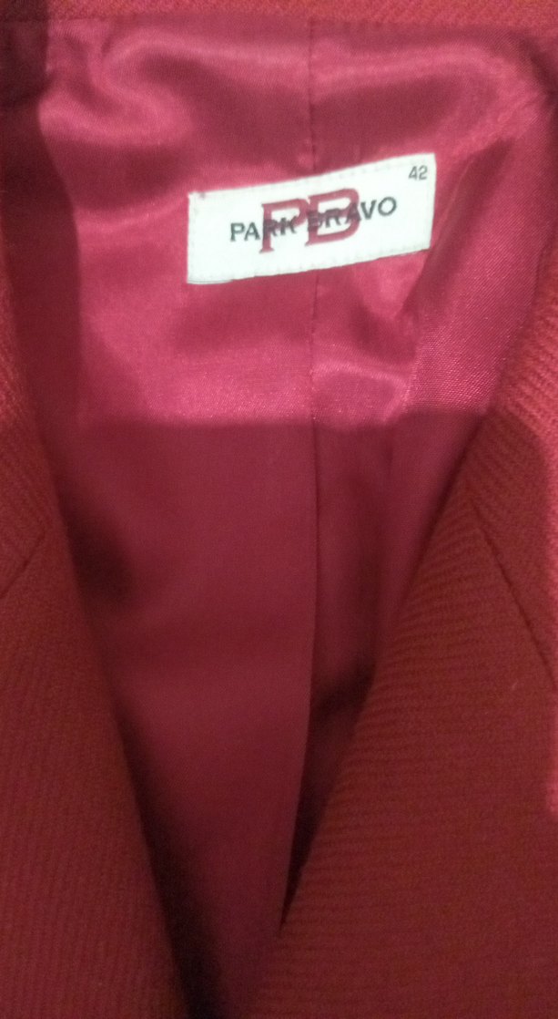 Kırmızı Kadın Uzun Ceketli Takım - Görsel 4