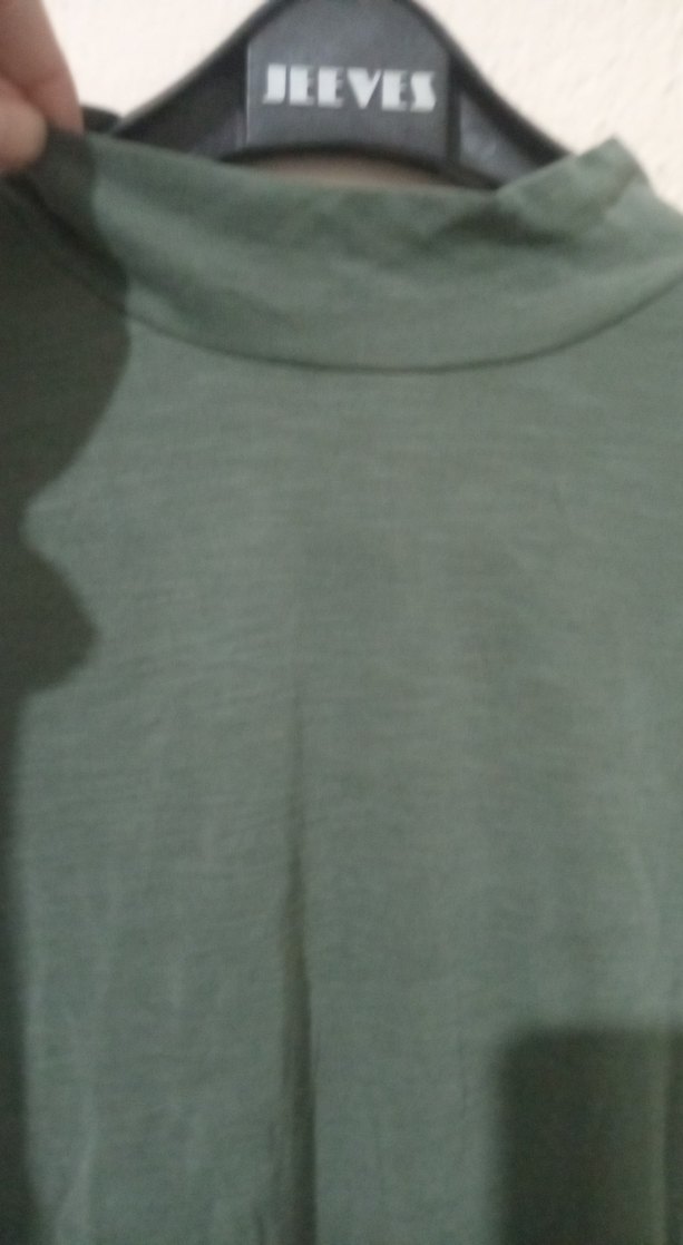 mavi yesil renkli boğazlı badi - Görsel 3