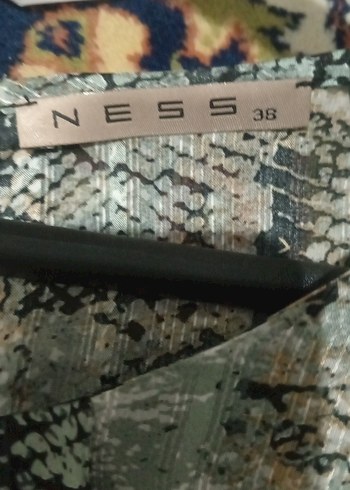 Gri Yılan Desenli Uzun Kollu Kadın Bluz - Görsel 12