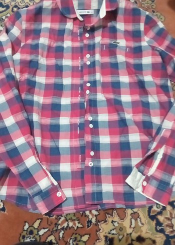 lacoste Düğmeli Çok Renkli Salaş Kadın Gömlek - Görsel 5