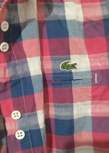 lacoste Düğmeli Çok Renkli Salaş Kadın Gömlek - Görsel 3