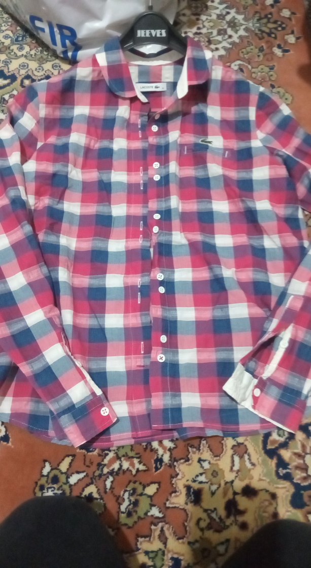 lacoste Düğmeli Çok Renkli Salaş Kadın Gömlek - Görsel 5