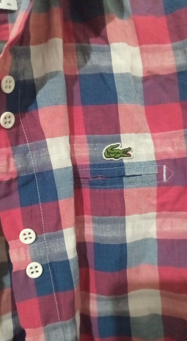 lacoste Düğmeli Çok Renkli Salaş Kadın Gömlek - Görsel 3