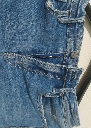 Kadın Mavi Bol Kesim Denim Jean - Görsel 6