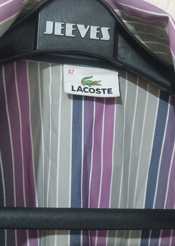 Lacoste Mor Çizgili Uzun Kollu Kadın Gömlek - Görsel 2