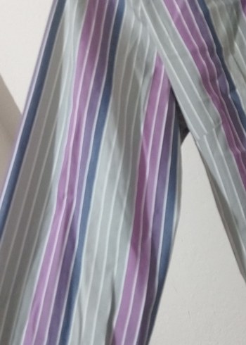 Lacoste Mor Çizgili Uzun Kollu Kadın Gömlek - Görsel 3