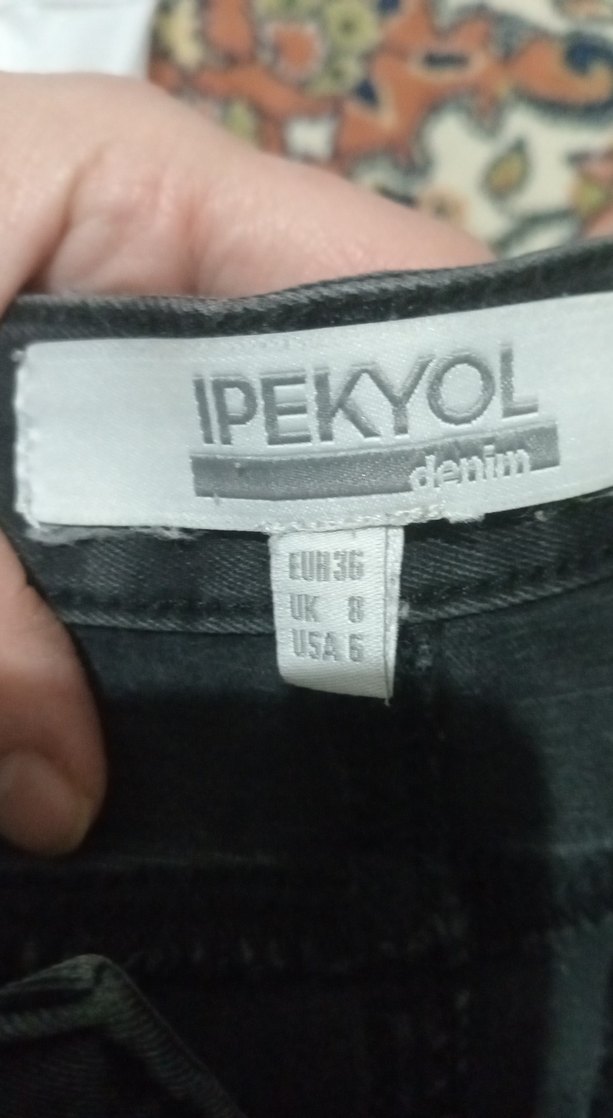 ipekyol siyah kadın denim pantolon - Görsel 2