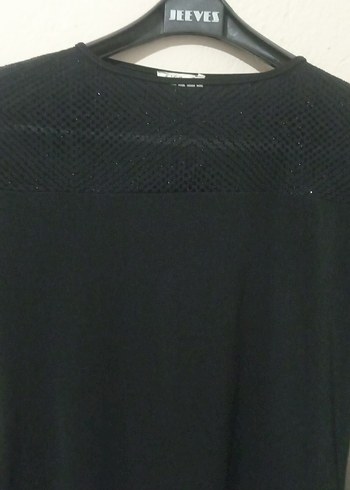 Siyah Triko Gotik Uzun Kollu Bluz - Görsel 2