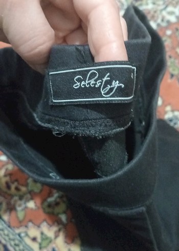 Siyah Süet Kadın Pantolon - Görsel 8