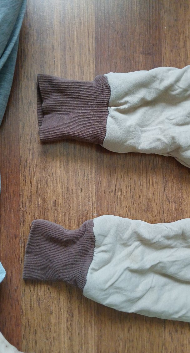 Fermuarlı Gri Kahverengi Bebek Tulumu - Görsel 2