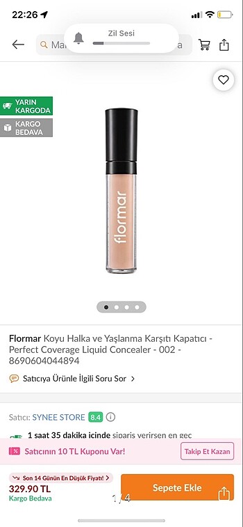 Flormar kapatıcı