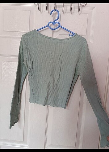 Uzun kollu crop - Görsel 2