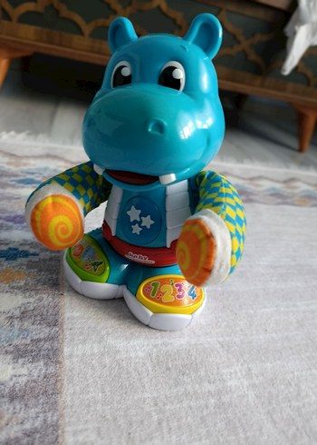 Renkli Mavi Eğitici Oyuncak Hipopotam - Görsel 5