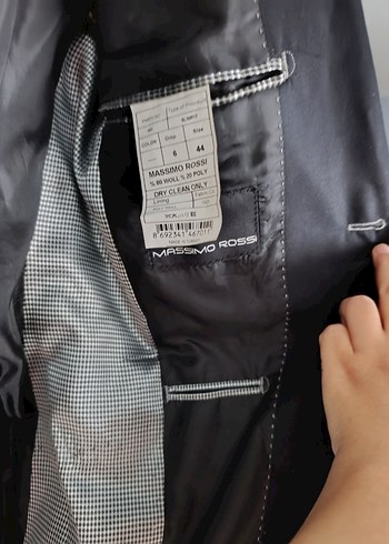 Siyah Erkek Düz Kesim Ofis Takım Ceketi - Görsel 8