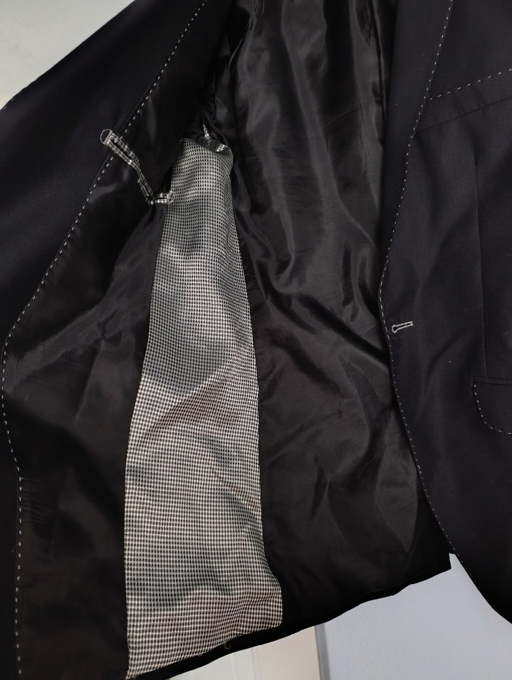 Siyah Erkek Düz Kesim Ofis Takım Ceketi - Görsel 5