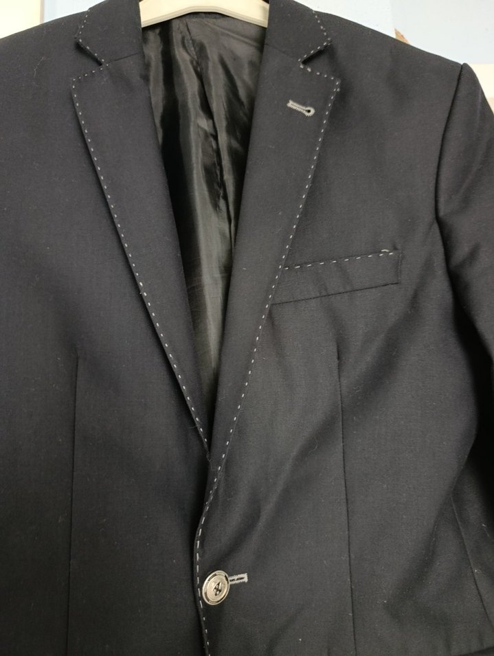 Siyah Erkek Düz Kesim Ofis Takım Ceketi - Görsel 2
