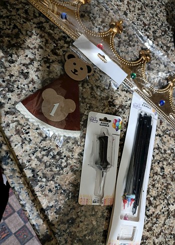 Altın Renkli Happy Birthday Parti Süsü - Görsel 2