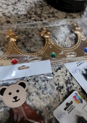 Altın Renkli Happy Birthday Parti Süsü - Görsel 4