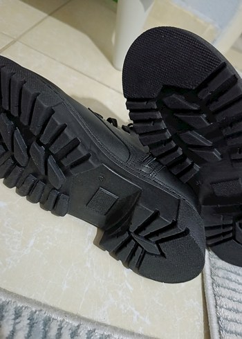 Siyah Deri Bağcıklı Stiletto Topuklu Goth Bot - Görsel 5