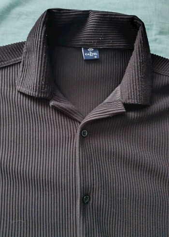 Düğmeli Siyah Kadın Uzun Kollu Gömlek - Görsel 6