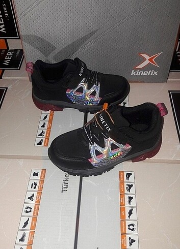28 Beden siyah Renk orijinal kinetix çocuk spor tarzı outdoor ayakkabı