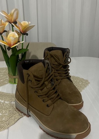 ErkekKahverengi Süet Bağcıklı Dolgu Topuk Bot - Görsel 2