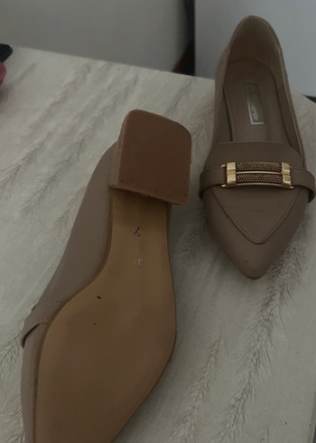 Bej Deri Tokalı Kadın Babet - Görsel 2