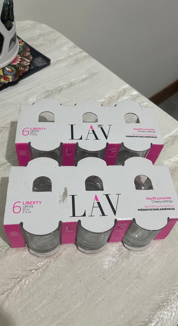 Lav 6'lı Şeffaf Cam Bardak Seti(12 adet) - Görsel 3