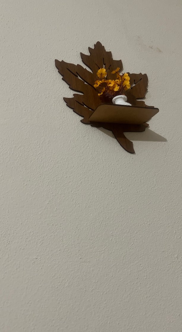 Kahverengi Yapraklı Duvar Dekorları - Görsel 4