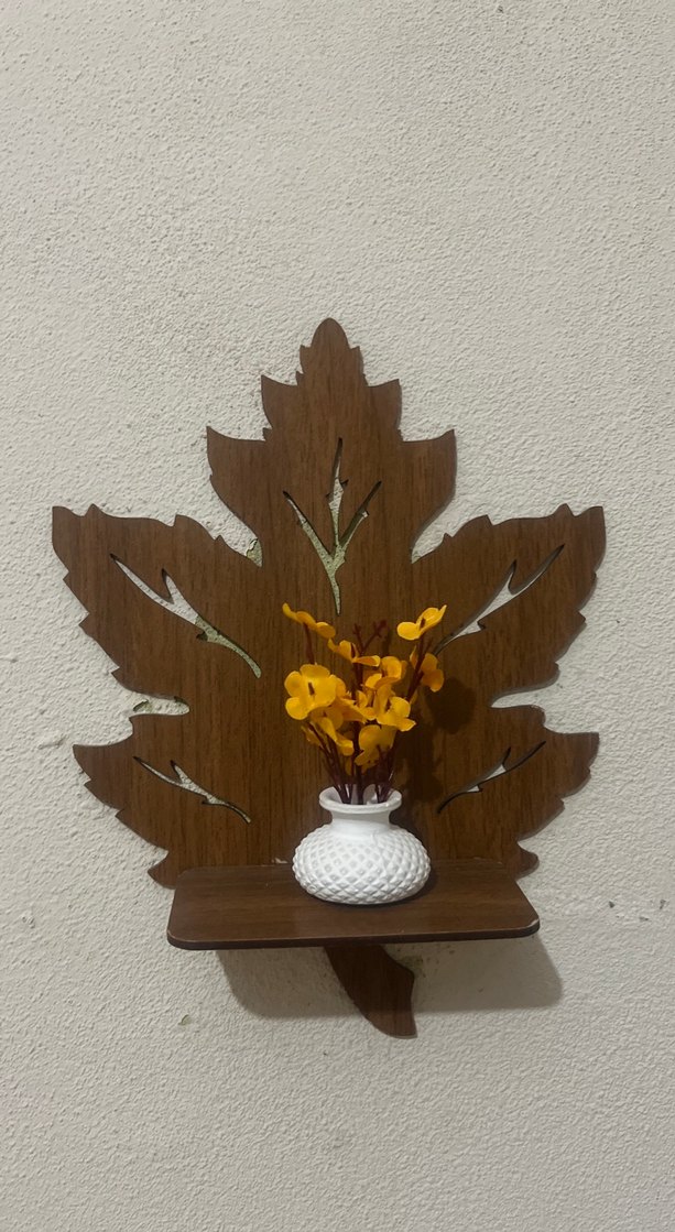 Kahverengi Yapraklı Duvar Dekorları - Görsel 2