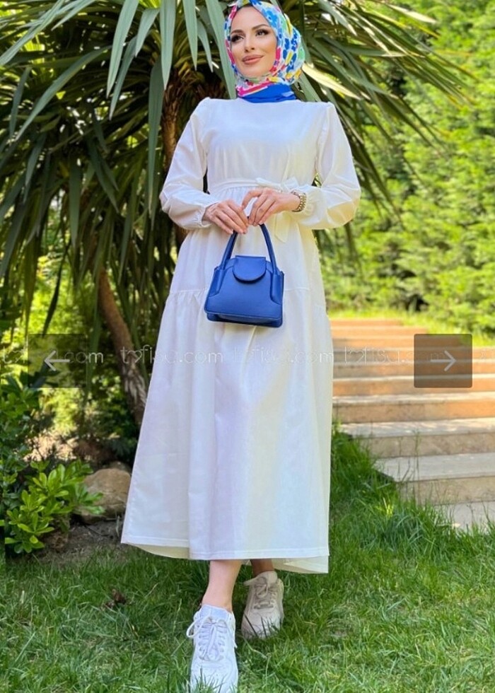 Kuşaklı Elbise - Görsel 3