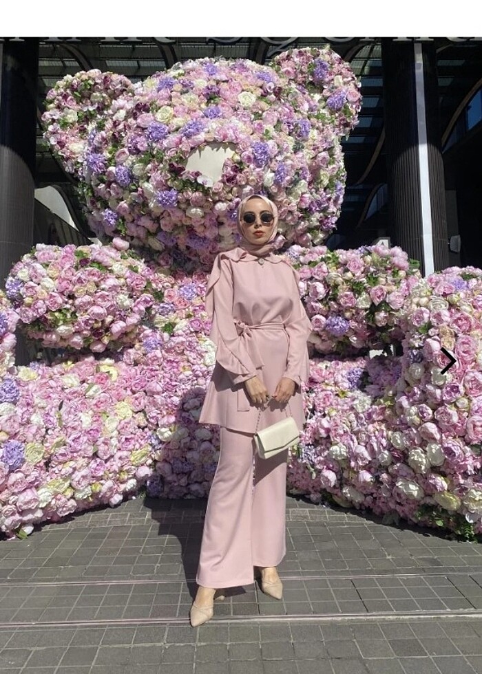 İkili takım (volanlı pudra rengi) - Görsel 2