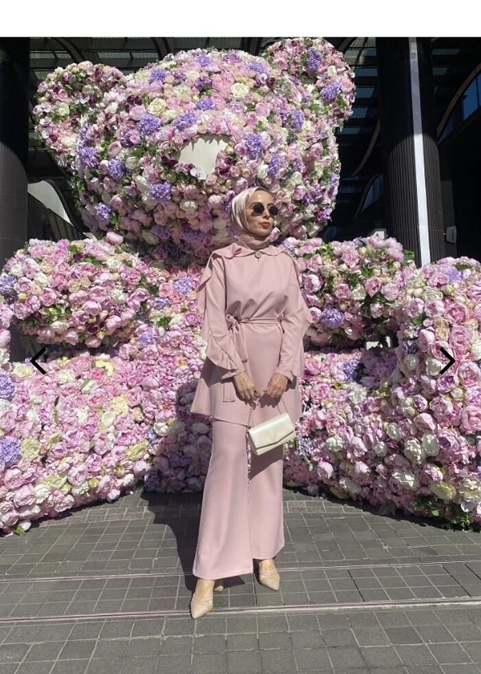 İkili takım (volanlı pudra rengi) - Görsel 3