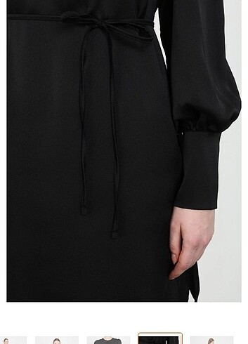 Saten Siyah tunik - Görsel 3