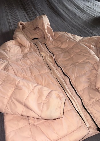 Pull and Bear Pull & Bear Kapüşonlu Fermuarlı Kadın Mont