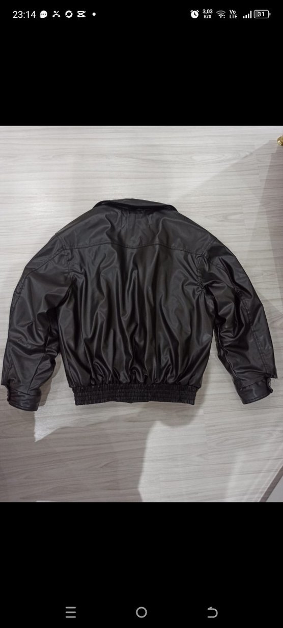 Bomber erkek deri ceket - Görsel 2