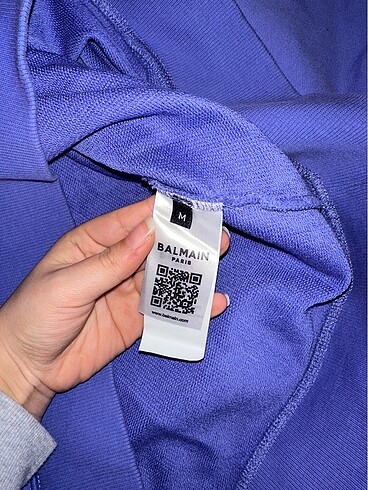 m Beden Orjinal Balmain Paris Sweatshirt