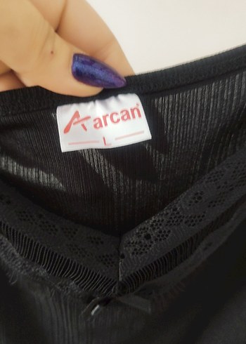 Diğer Siyah V Yaka İnce Askılı Kadın Atlet