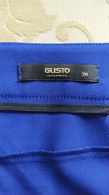 36 Beden mavi Renk #gusto saks mavisi kumaş pantolon