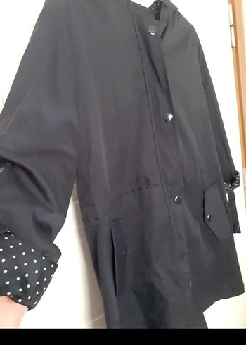 Düğmeli  Midi trenckot - Görsel 5