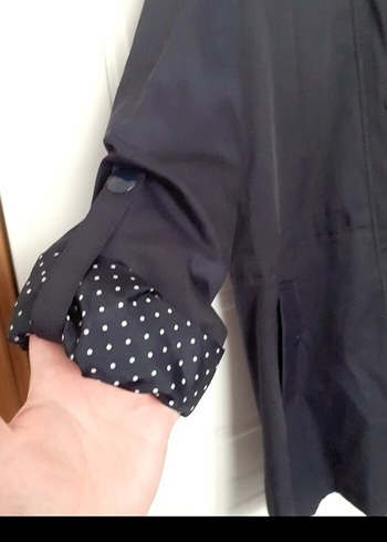 Düğmeli  Midi trenckot - Görsel 4