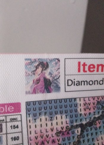 japon anime kız elmas boyama - Görsel 4