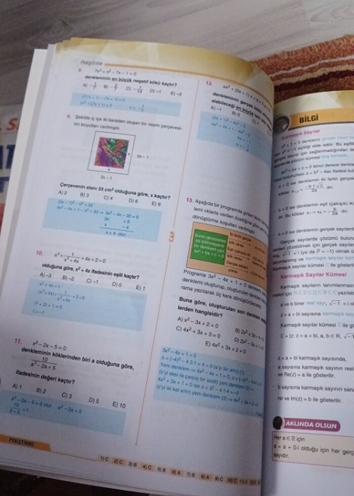 Cap yayinlari 10. Sinif matematik seti - Görsel 5