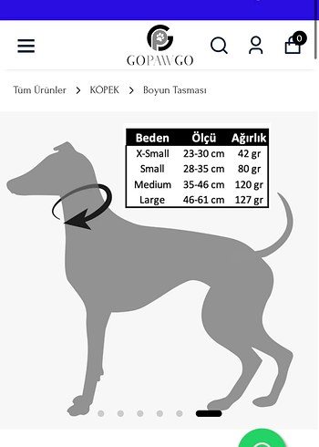 GOPAWGO Lacivert Köpek Boyun Tasması