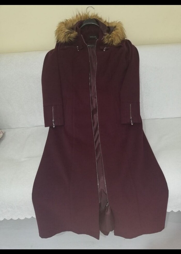 Tam boy kaşe kaban - Görsel 3