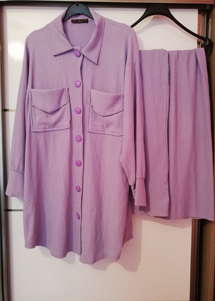 Tesettür pantolonlu takım - Görsel 2